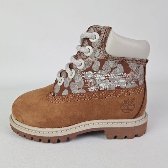 Timberland 6In Classic TODDLER Casual Boots Outdoors Wheat Leather SZ 5C - Picture 1 of 10